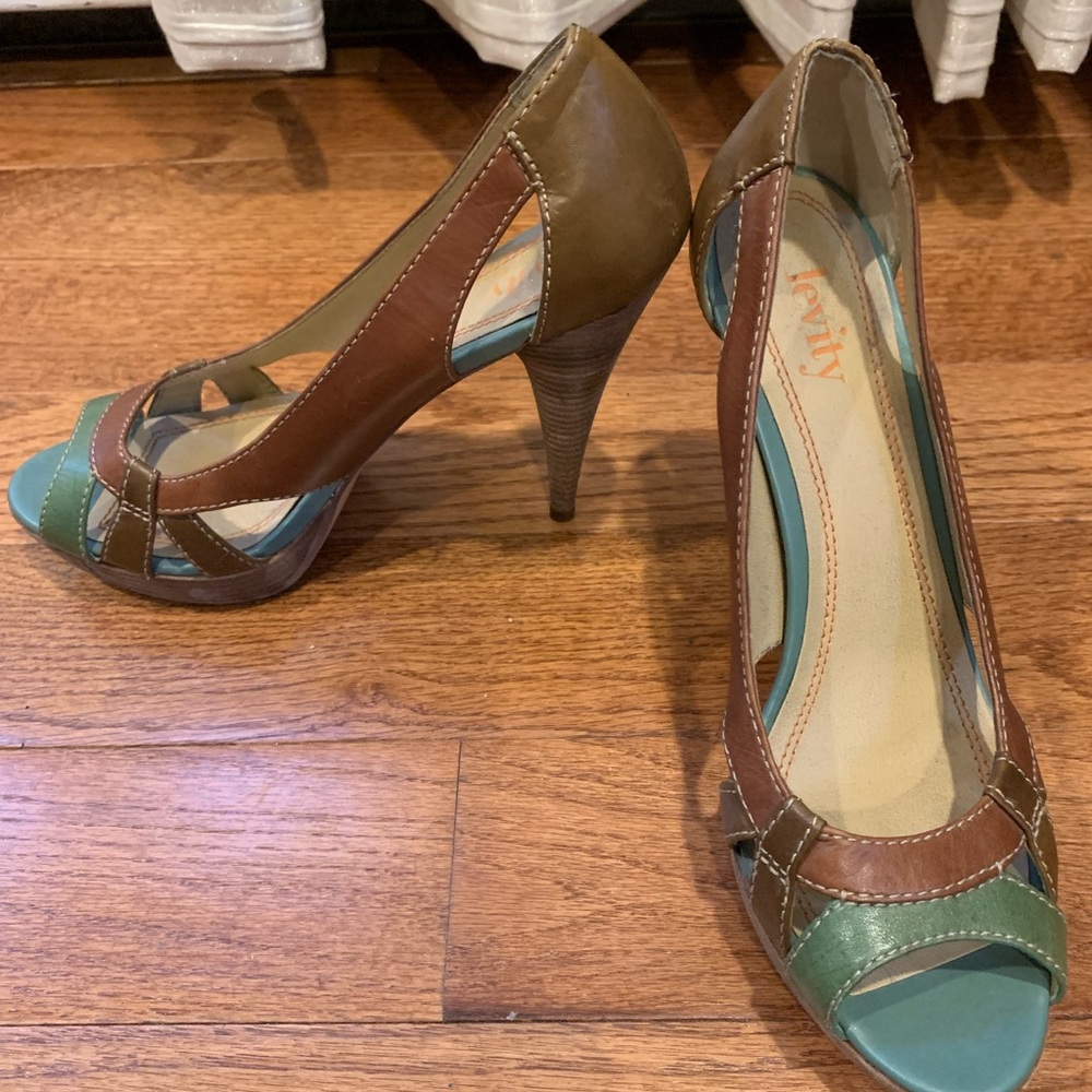 Levity open-toe heels